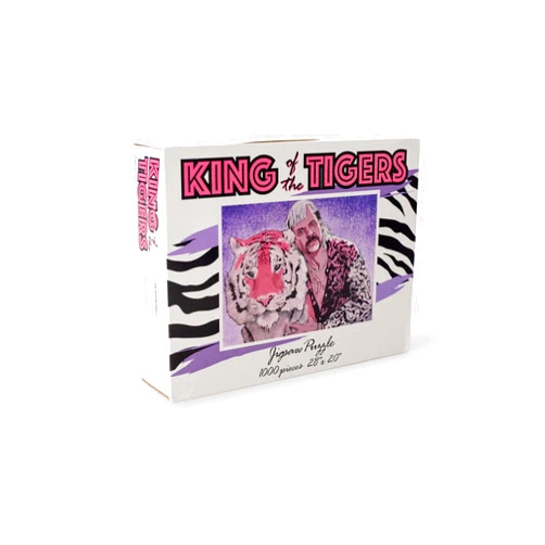 Toynk King of The Tigers Animal Puzzle for Adults | Difficult 1000 Piece Jigsaw Puzzle Toy | Funny Quarantine Gift | Interactive Brain Teaser Challenge for Game Night