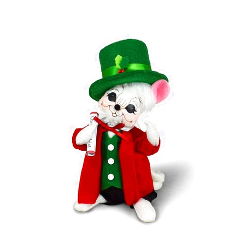 Annalee Christmas List Boy Mouse, 6 in