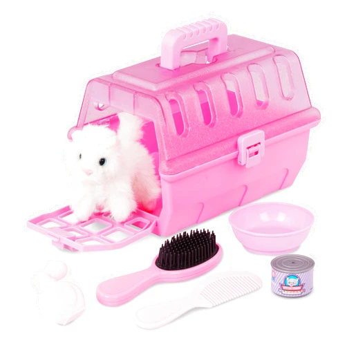 Battat- Play Circle- Pet Carrier – Stuffed Animal Kitten – Plush Toys- Pretend Play – 3 years +