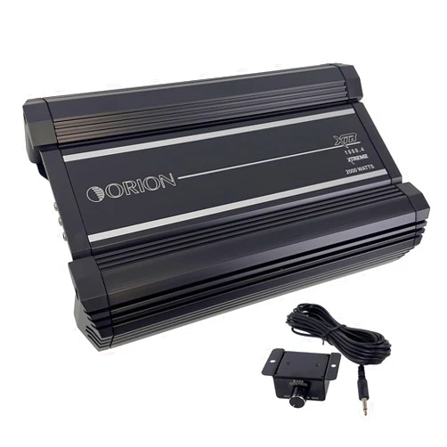 Orion XTR Series XTR1000.4 High Power Class A/B 4-Channel Amplifier - 1000W RMS, 2/4 Ohm Stable, High/Low Pass Crossover, Bass Boost Control, MOSFET Power Supply, Bass Knob Included, Made in Korea