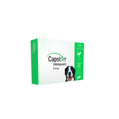 Capstar Green Box Flea Oral Treatment for Large Dogs Over 25lbs. 6 Pill/tablets (CA4925Y07AM)