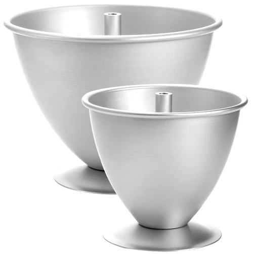 Cedilis 2 Pack Doll Cake Mold, 8 Inch and 6 Inch Princess Skirt Cake Pan, Non Stick Wonder Pan, Easy to Clean