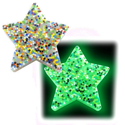 Craft Trendy Skin Picking Glow in The Dark Fidget Toys Anxiety Relief Items - Dermatillomania Fidget Toys for Skin Pickers - Sensory Toys Adults - ADHD Trichotillomania Fidget Toys - Silicone Picky Pads (Star)