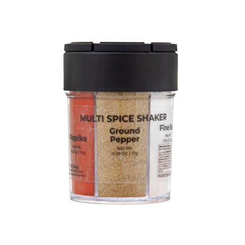 Kamenstein Round Multi Spice Container, Filled with Spices, 3.07 x 3.07 x 4.02 Inch