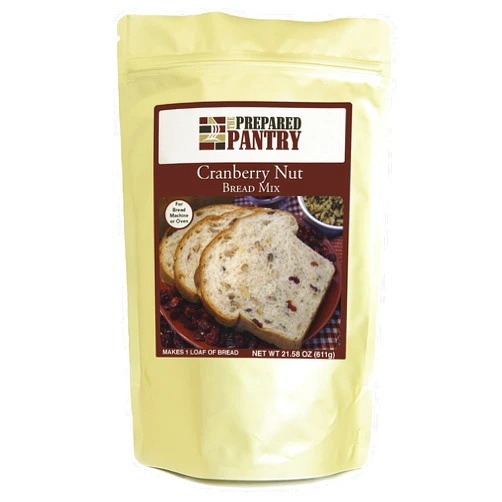The Prepared Pantry Cranberry Nut Gourmet Bread Mix; Single Pack; For Bread Machine or Oven