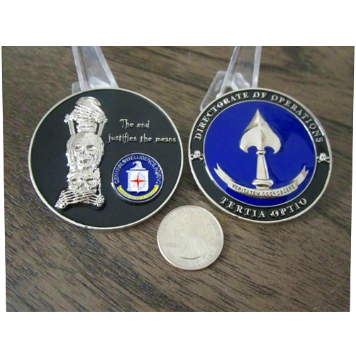 Oneworldtreasures CIA Directorate of Operations Clandestine End Justifies The Means Challenge Coin