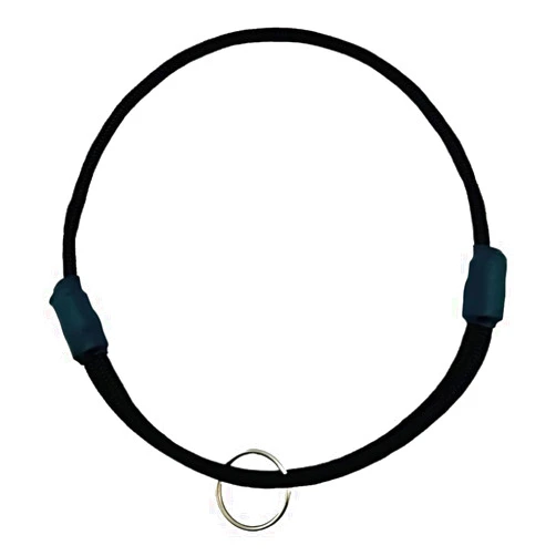 Lassos Boutique National Leash Mountain Rope Dog ID Collar- Lava Butte Black - Medium (14