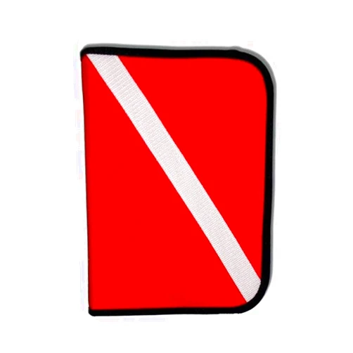 Innovative Scuba Concepts Scuba Diving Log Book - Red Cordura Diver Down Flag Three-Ring Binder