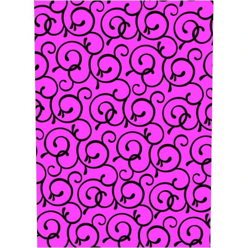 Wilton Pink/Black Scrolls Sugar Sheet