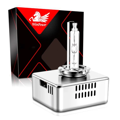 WinPower D5S Xenon HID Headlight Bulb, 6000K Cool White 35W Metal Stents Base High Low Beam Replacement Lights, Pack of 1