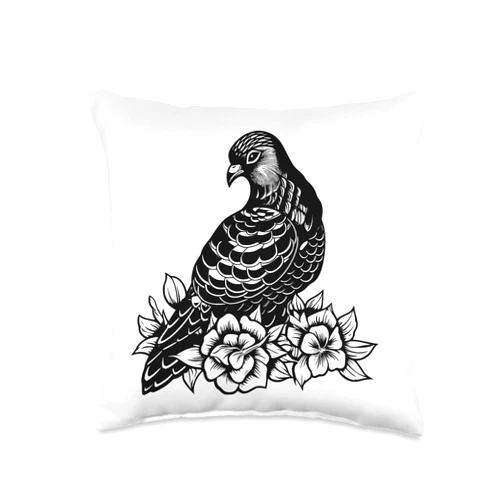 Tauben Fliegen Vogel Taubenzüchter Geschenk Gift Whisperer Pigeons Throw Pillow, 16x16, Multicolor