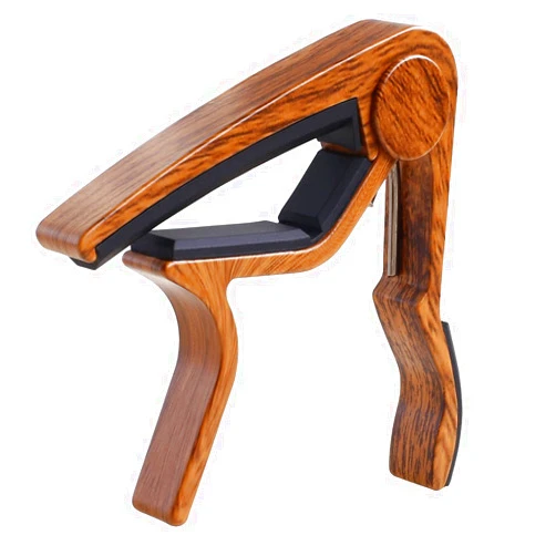 PUNK Ukulele Capo,Ukulele Clamp,Ukulele Clip,Rosewood Color,for Soprano,Concert,Tenor,baritone-Ukulele Professional Capo(Rosewood Color)