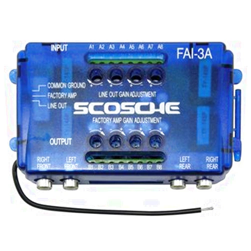 Scosche FAI4 Speaker Level Converter Amplifier Interface
