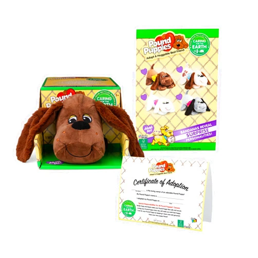 Basic Fun Pound Puppies Classic Plush - Zany - Brown, Eco Friendly