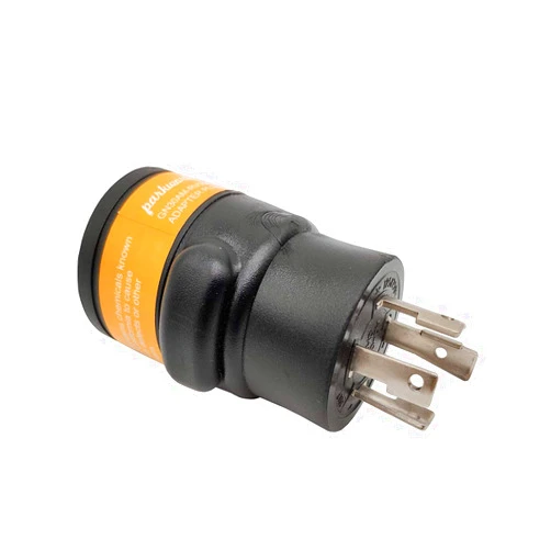 Parkworld 691944 Power Adapter 4-Prong Generator 30A Locking L14-30P Male to RV/EV 50 AMP 14-50R Female (Black)
