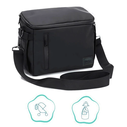 CitisKins Stroller Organizer Bag Waterproof Baby Storage Pouch Tote With Insulated Pockets,Bottle Holder, Diaper Changing Mat
