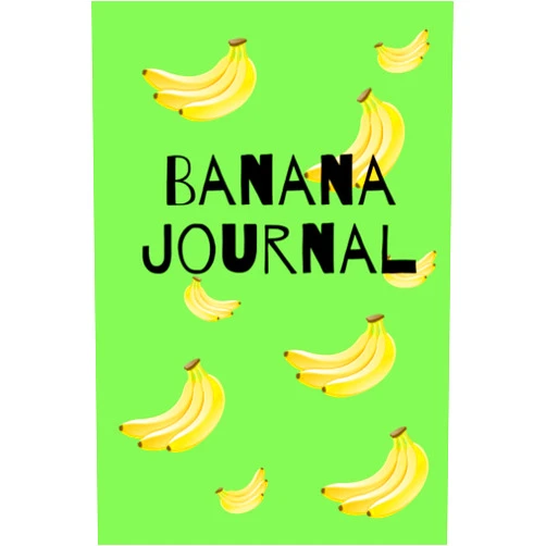 Star Books Banana Journal: Banana Notebook 120 Lined Pages, Diary, Notes, 6