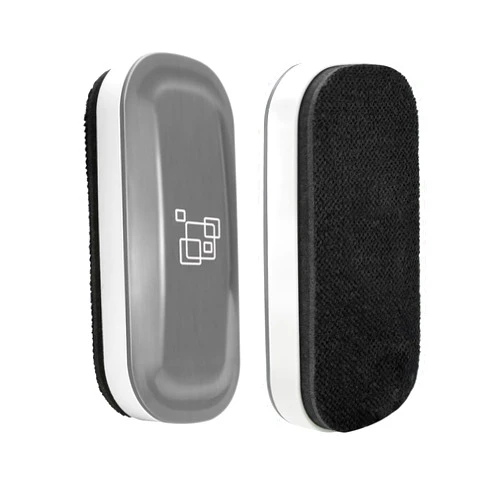maxtek Magnetic Dry Erase Eraser, Glass Board Erasers, 2 Pack, Whiteboard Eraser for Dry Erase Board, Glass Board, Calendar Board, Office and School Supplies (Gray)