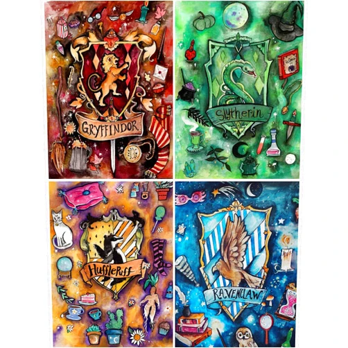 GemZono 4 Pack Diamond Painting Kits for Adults, Diamond Art Kit for Beginners Round Full Drill Rhinestones Art Crafts Home Wall Decor Gift Animal (12x16inch/30x40cm)