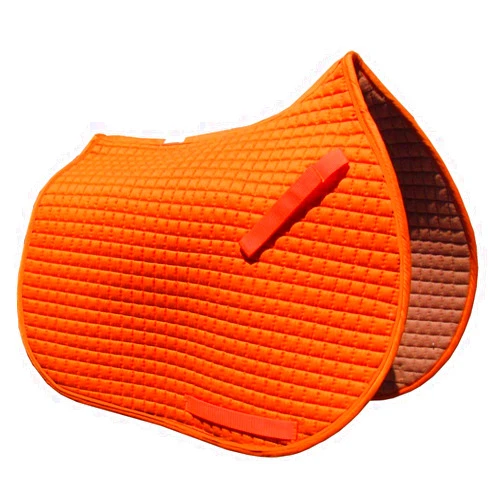 PRI Pacific Rim International All-Purpose English Saddle Pads (Pumpkin Orange w/Matching Trim)