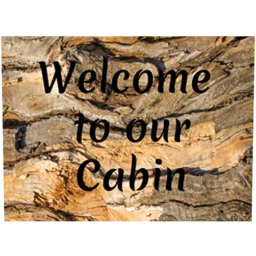 Eric Stockdo Welcome to our Cabin: Rustic guestbook for visitors of your Cabin