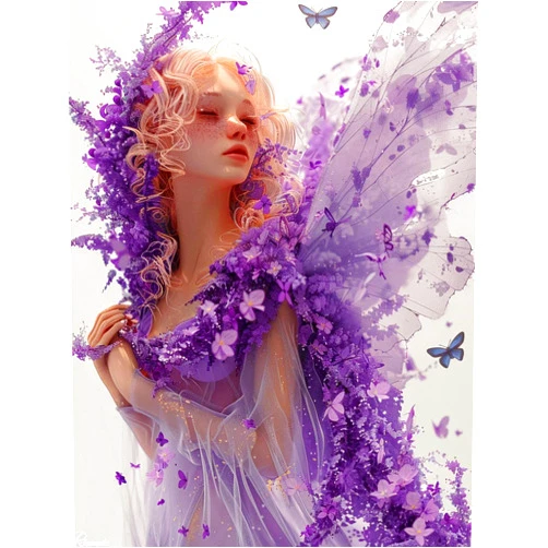 Peepezo Flower Diamond Art Kits for Adults, Butterfly Diamond Painting Kits for Adults Beginners 5D Round Full Drill Gem Art Dots Crafts Paint by Numbers, Hobbies for Women, Home Wall Decor 12x16inch -53y0