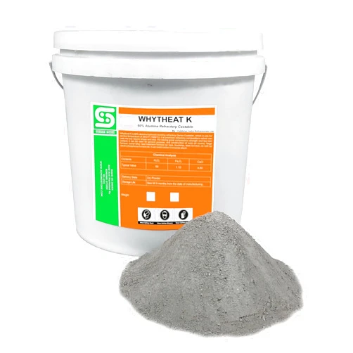 Simond Store 22 Lbs Castable Refractory Cement - 60% Alumina Hydraulic Bonded Dense Cement Castable - 2912F Rated - High Temp Cement for Foundry Furnace Kiln Fireplace Pizza Oven Stove Forge Lining