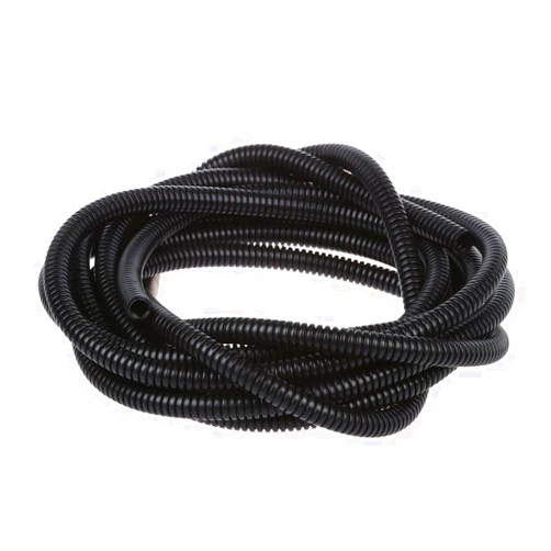 uxcell 5 M 7 x 10 mm Plastic Flexible Corrugated Conduit Tube for Garden,Office Black