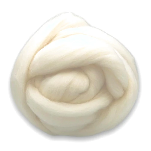 Revolution Fibers Corriedale Wool Roving 1 lb (16 Ounces) for Spinning | Soft Chunky Jumbo Yarn for Arm Knitting Blanket |100% Natural Undyed (Off-White) Wool Yarn Bulk, Felting Core, Carded Stuffing