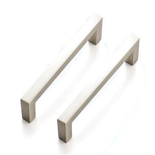 Ravinte 30 Pack Solid 3-3/4 Inch Center to Center Slim Square Bar Drawer Handles Kitchen Cabinet Handles Brushed Nickel Drawer Pulls Kitchen Cabinet Hardware Kitchen Handles Cabinet Pulls