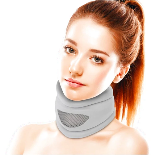 Slywary Neck Brace, Soft Foam Cervical Collar for Sleeping, Neck Braces for Neck Pain and Support, Adjustable Cervicorrect Neck Brace Keep Vertebrae Stable & Relieve Cervical Spine Pressure(Grey)