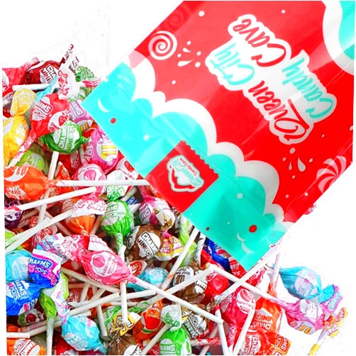 QUEEN CITY CANDY CAVE Assorted Mini Charms Pop Lollipops - Bulk Individually Wrapped Mini Pops - 18 Flavor Small Lollipop Charms, by Queen City Candy Cave (1 Pound)