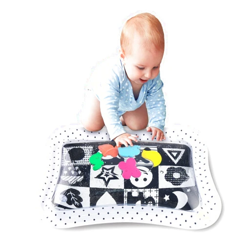 The Peanutshell Tummy Time Water Play Mat Girls or Boys - High Contrast Sensory Developmental Toy, Newborn & Infant Baby Toys 0-6 Months, Unisex New Born Baby Essentials Must Haves - Montessori