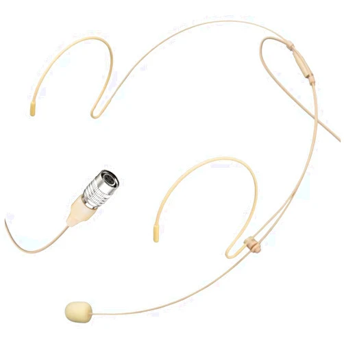 XHXJCYS Headset Microphone Headworn Double Over Ear Earset Hanging Condenser Omnidirectional Mic Compatible with Audio-Technica Wireless Bodypack Transmitter System with Hirose 4 Pin Plug