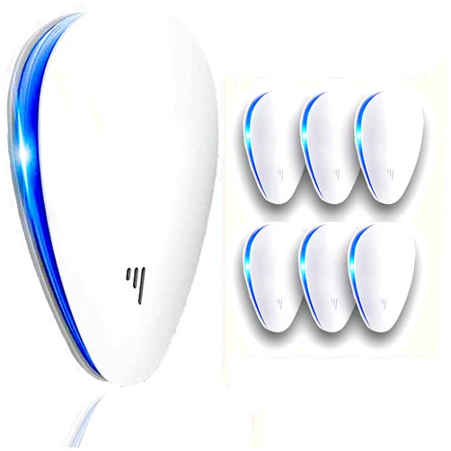 FSTER Ultrasonic Pest Repellent(6 Pack), 2024 Newest Electronic Repeller Indoor Plug in for Mosquito, Spider, Mice, Ant, Insects, Roaches, Rodent, Non-Toxic, 100% Safe Humans & Pets Safe.