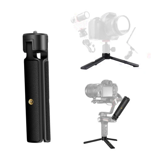 Akeipho Mini Tabletop Tripod for Gimbal/DSLRs, Desktop Tripod Stand Handle Grip for DJI Ronin S/SC, Zhiyun Weebill S/Smooth, Osmo Mobile with Extended 1/4