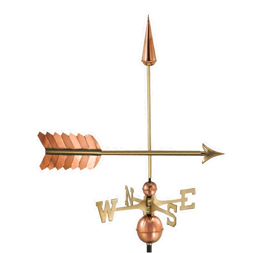 Good Directions Arrow Weathervane, Pure Copper