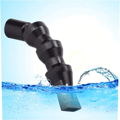 Minnya Flexible Aquarium Duck Flat Nozzle, 360°Fish Rotating Water Outlet Aquarium Outflow End Plumbing Fitting(Big Duck Nozzle)
