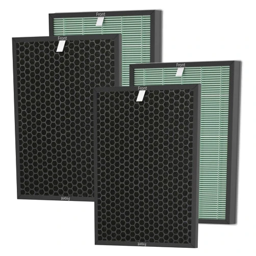 Ontheone Air BioGS 2.0 Filter Replacement Kit Compatible with Rabbit Air BioGS 2.0 Ultra Quiet Air Cleaner Purifier Model SPA-550A and SPA-625A, includes Carbon and HEPA Filter, 2 Set