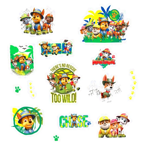 RoomMates RMK3610SCS Paw Patrol Jungle Peel and Stick Wall Decals