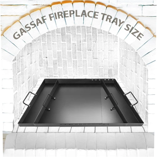 GasSaf Fireplace Ash Pan | Adjustable Fireplace Tray with Handle, Fireplace Tray for Ash Collection, Expandable Fireplace Ash Tray to Clean Ember, Fireplace Pan Extend 23-32 Inch for Fireplace