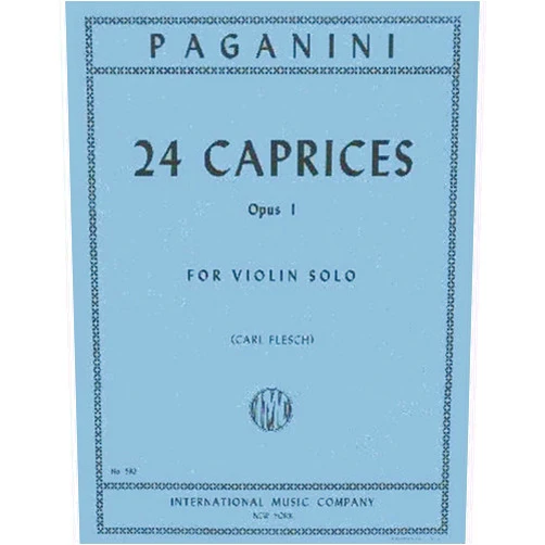 International Music Co.,Niccolo Paganini,Carl Flesch Paganini: 24 Caprices, Op. 1 - Violin solo