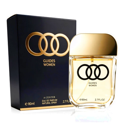 A CENTER Gussi Guides Women's Eau de Parfum 2.7 Fl Oz 80ml | Amber Floral Fragrance | Pink Pepper Mandora Lilac Peach Patchouli Vanilla Cologne | Daily Use Perfume Spray Gift
