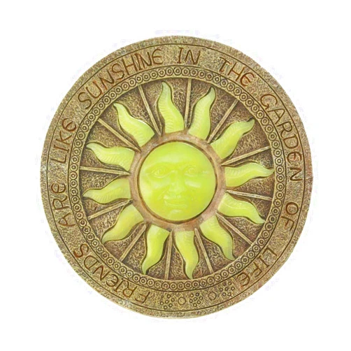 Plow & Hearth Zings & Thingz 57073463 Garden of Life Stepping Stone, No Size, Brown