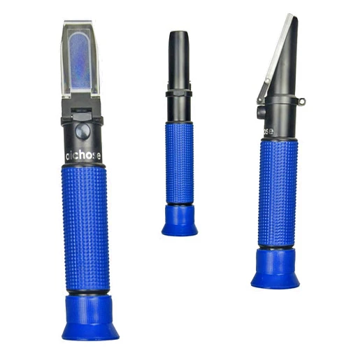 Aichose Salinity Refractometer for Seawater and Marine Fishkeeping Aquarium, Saltwater Pool, with ATC Function, Dual Scale: Salinity 0-100‰ and Corresponding Specific Gravity