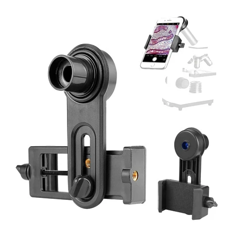 Celticbird Microscope Lens Smartphone Adapter- Microscope Cellphone Camera Adapter, Built-in WF16X Microscope Eyepiece- Celticbird Smartphone Camera Adapter for Microscope Eyepiece Tube 23.2mm