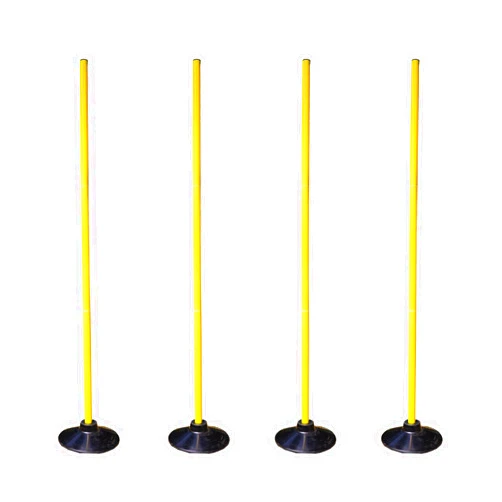 Suprwin Soccer Training Agility Poles Agility Pole Accessory Soccer Pole Slalom Poles，Football Soccer Sport Speed Training Equipment with Rubber Base
