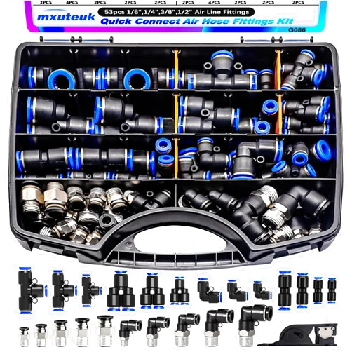 mxuteuk Quick Connect Air Hose Fittings Kit,1/8