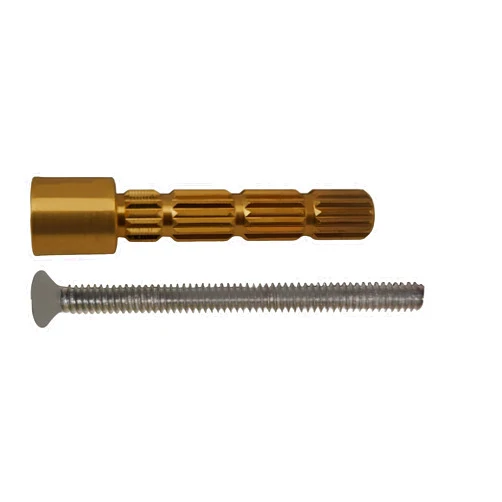 ALITZ Extension Stem Repair Compatible with Gerber Shower Tub Valve Brass Trim kit Brass Chrome Valve Cartridge Wall 10/24 Screw 2.5 inches Cut to The Desired Length May Require