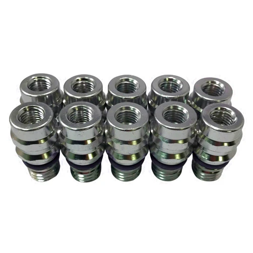 Sherco-Auto (100) A/C Service Schrader Valve High Side R-134a Port Adapter OE Style Fitting